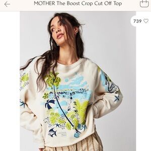 MOTHER cropped sweatshirt